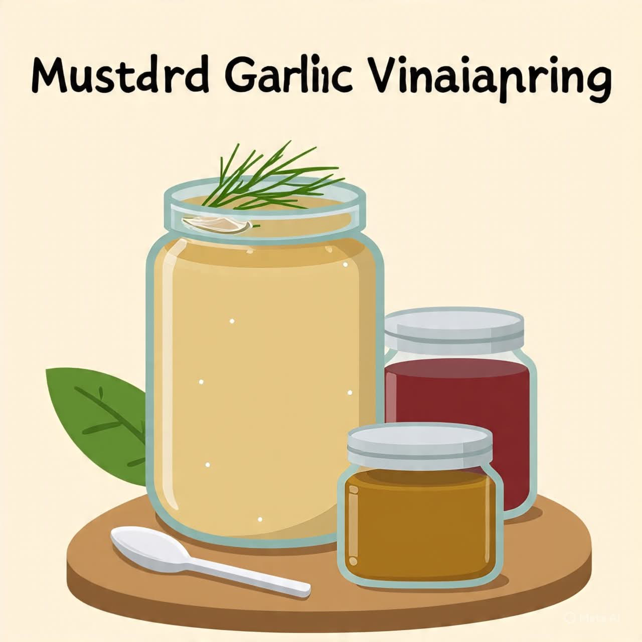 Mustard, Garlic and Dill Vinaigrette