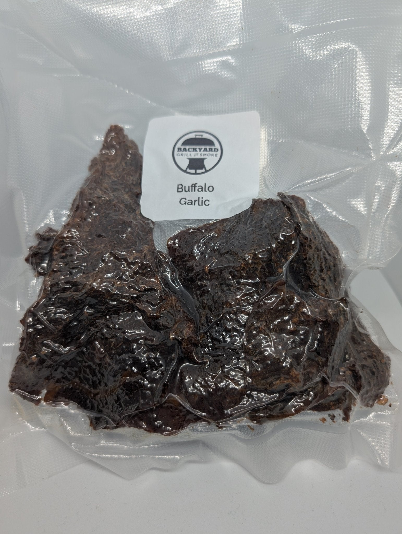 Buffalo Garlic Beef Jerky - Backyard Grill and Smoke